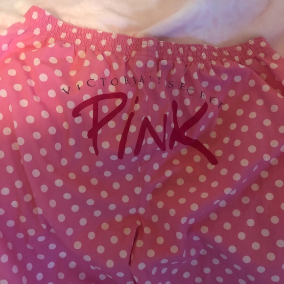 Holiday Sale price drop Like New Victoria Secret Pink Polka Dot PJ Bottoms - Picture 2 of 5